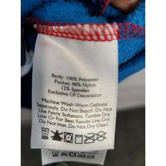 EDDIE Bauer Mens Fleece Jacket Medium Blue Pockets - Picture 2 of 6